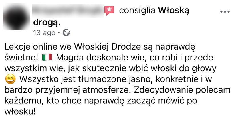 Zrzut ekranu rekomendacji z Facebooka nr 2