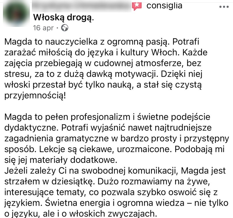 Zrzut ekranu rekomendacji z Facebooka nr 3