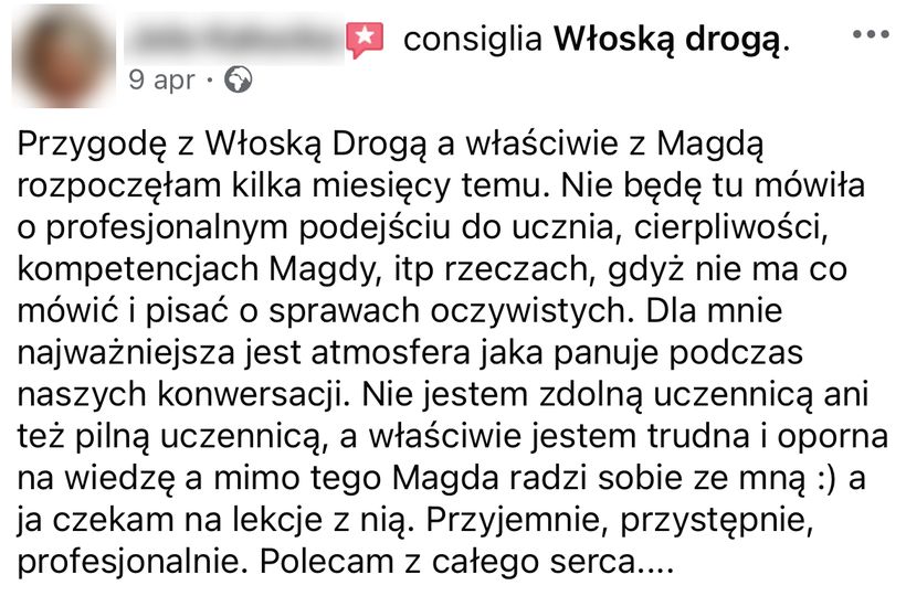 Zrzut ekranu rekomendacji z Facebooka nr 4