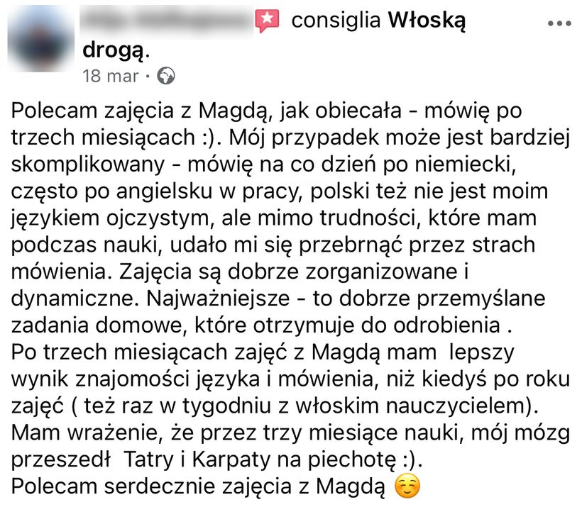 Zrzut ekranu rekomendacji z Facebooka nr 6